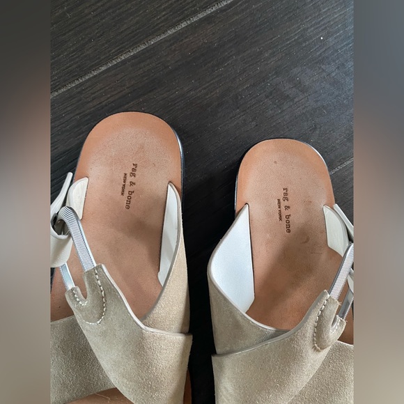 Rag and bone light sand suede August slide sandal - Picture 11 of 15